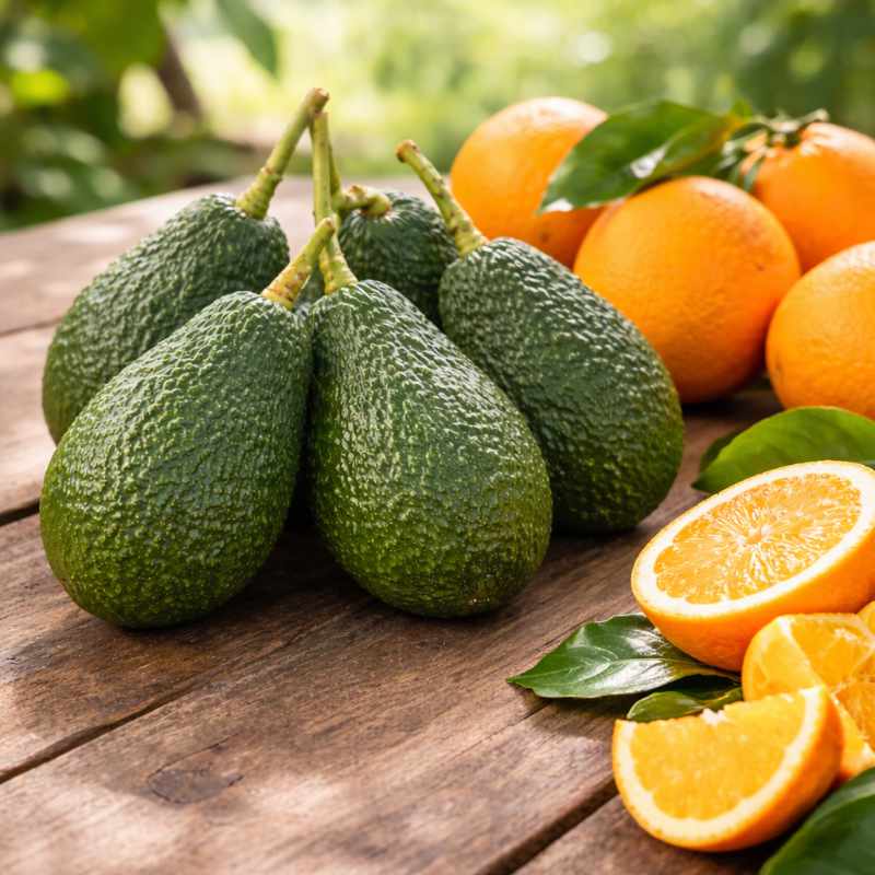 Aguacate y Naranja Ecológica